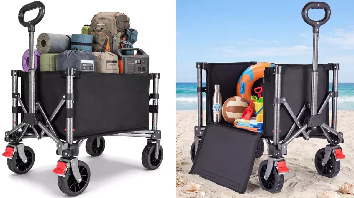 El carro plegable con asa que puede con todo: Yeaupe PRO hasta 50 kg, acceso lateral y compacto por sólo 39,99€ con envío gratis (-20%)
