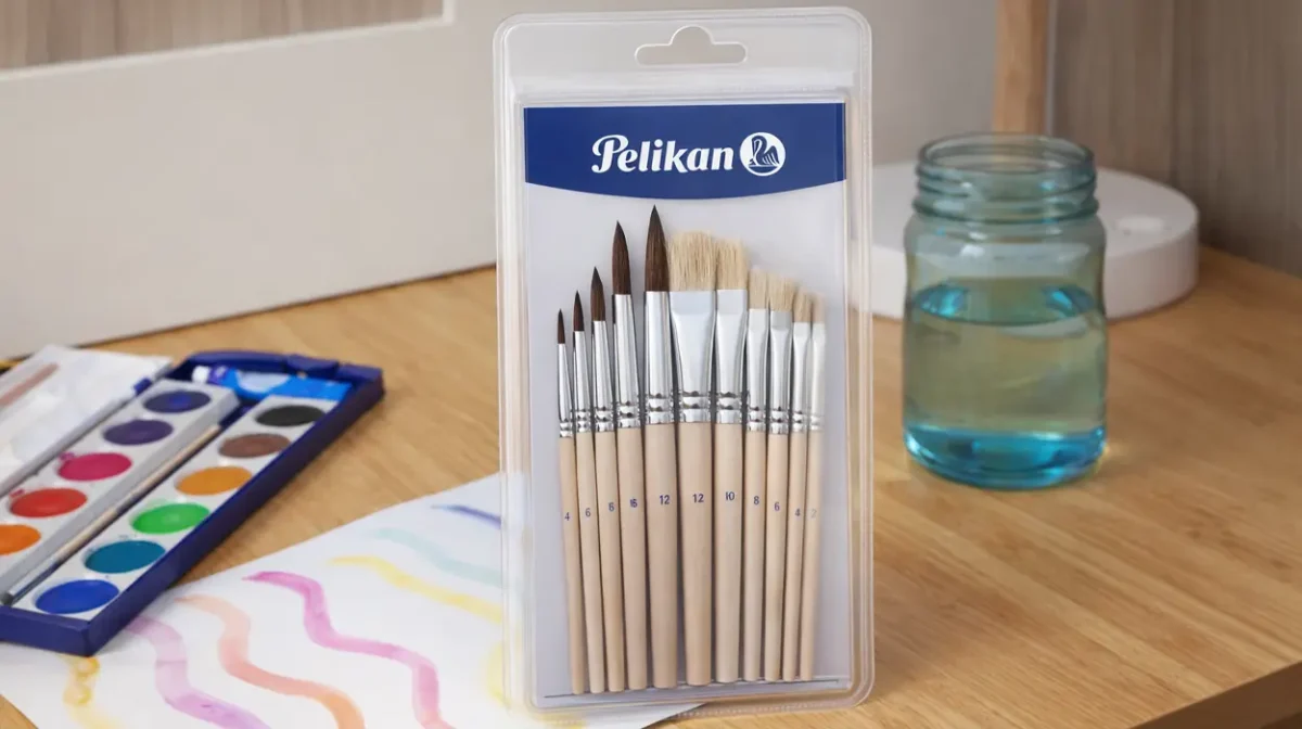 Pinceles versátiles para óleo, acrílico y acuarela de Pelikan a un precio increíble