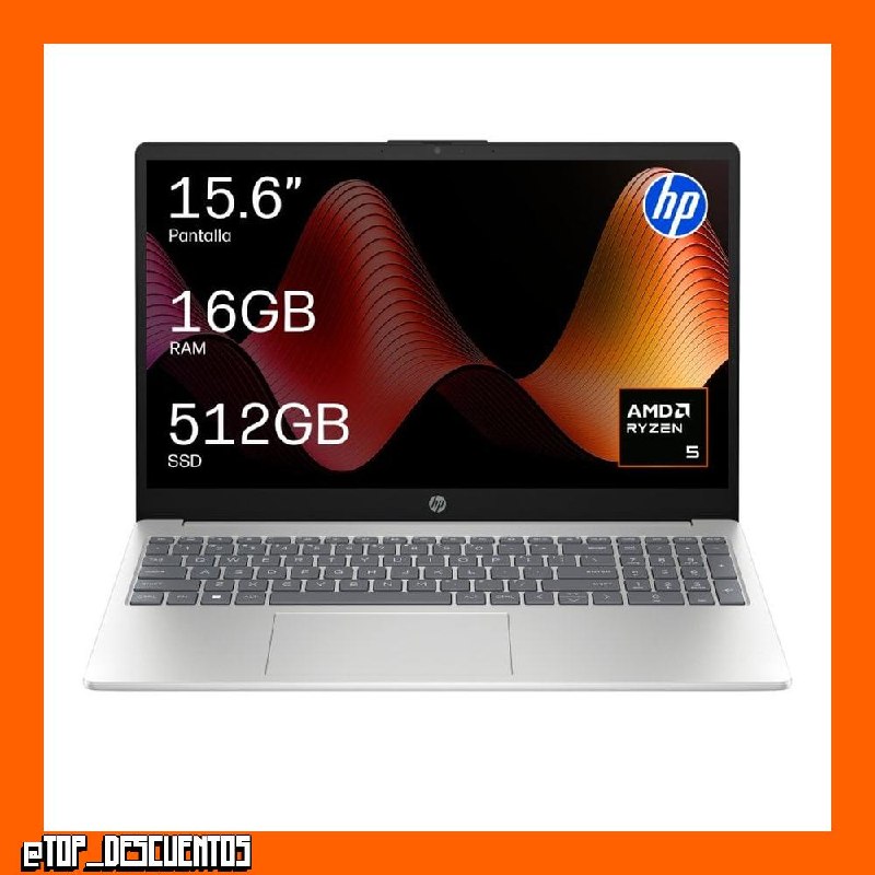 Portátil HP 15-fc1005nsx 15.6" AMD Ryzen 5 7520U 16GB 512GB SSD Radeon 610M FreeDOS