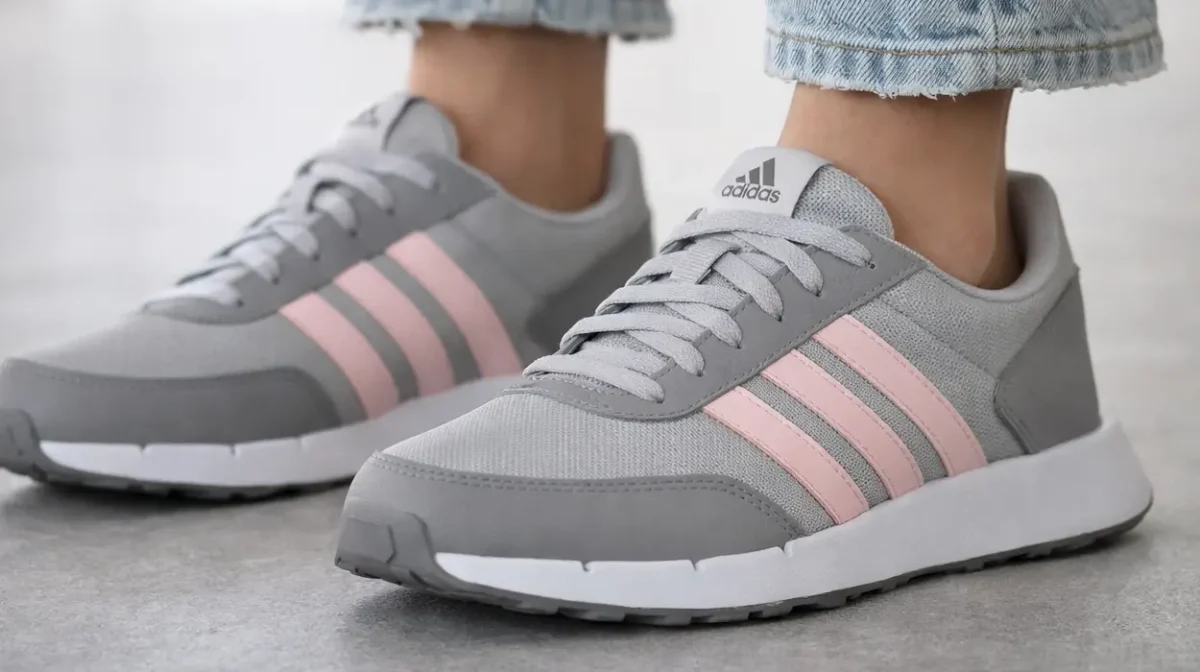 Mucho ojo al rebajón: Zapatillas Adidas Run 50s para mujer por sólo 33,99€ en color gris y rosa ¡Perfectas para primavera!