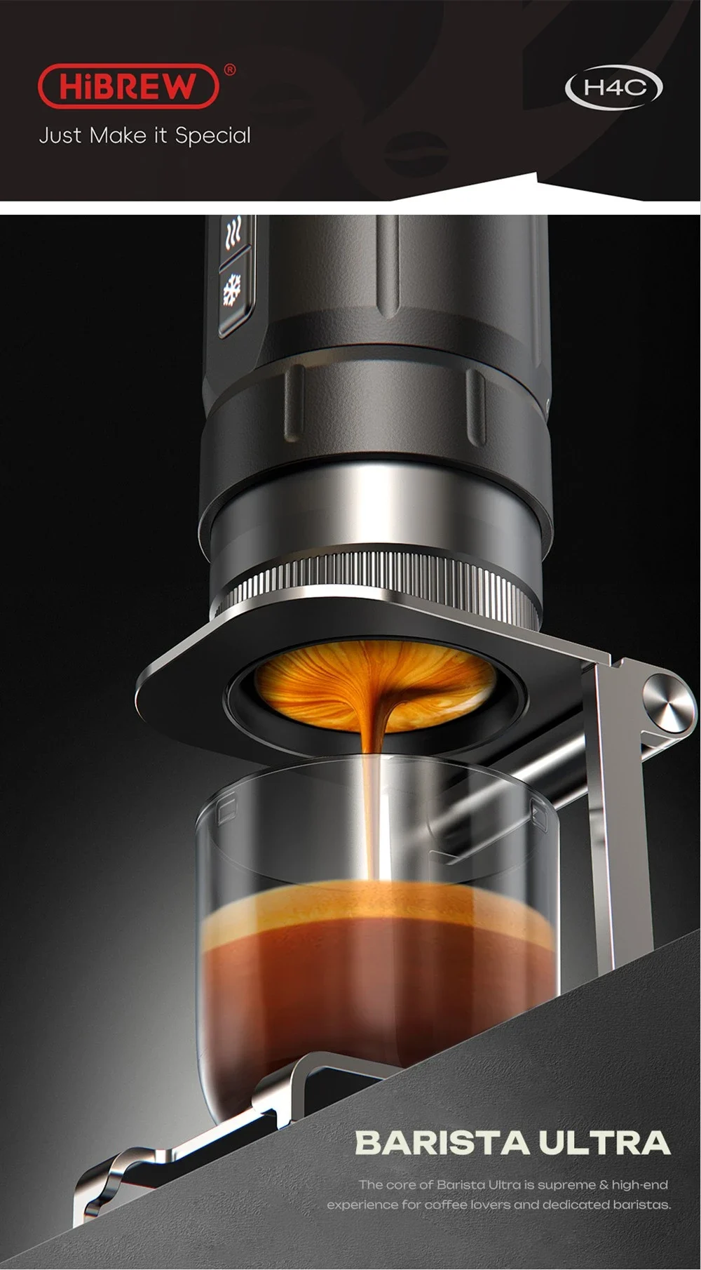 Cafetera de espresso portátil Hibrew H4C Ultra por 159€ en Urbancitymove