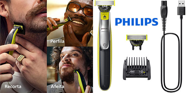 Maquinilla de afeitar híbrida Philips OneBlade 360 por sólo 31,19€ con envío gratis (-48%)
