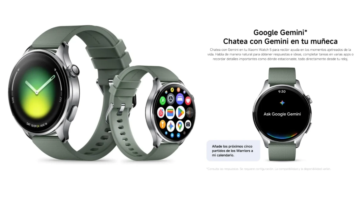 Xiaomi Watch 5: cuida tus constantes hasta 6 días seguidos, GPS y más modos deportivos por sólo 199,17€ (19% de descuento)