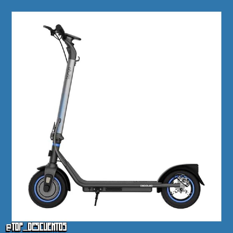 Cecotec Patinete Eléctrico Homologado con App Bongo D20 XL Connected. Potencia Máxima de 630W, Autonomía de hasta 20km, Ruedas de 10”, Supera Pendientes, Freno Delantero y Trasero