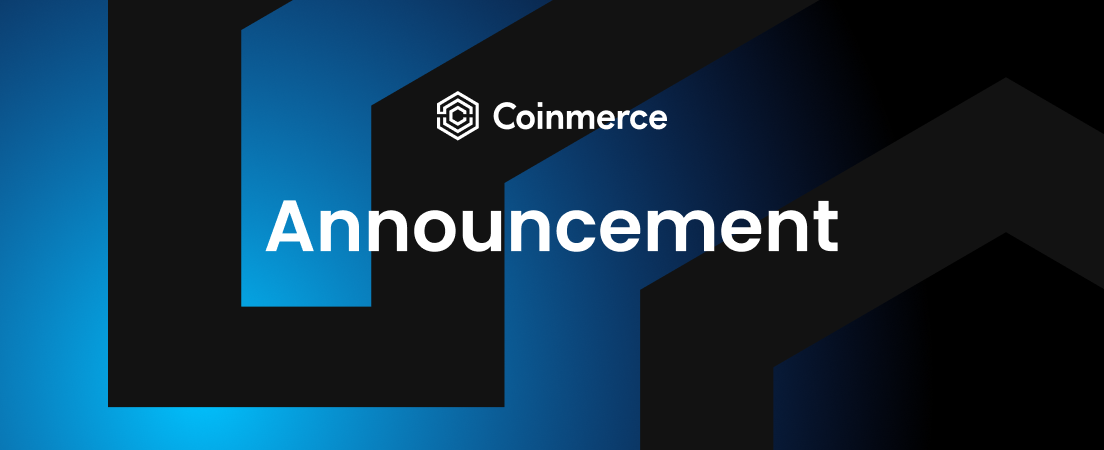 Coinmerce will change deposit and withdrawing addresses