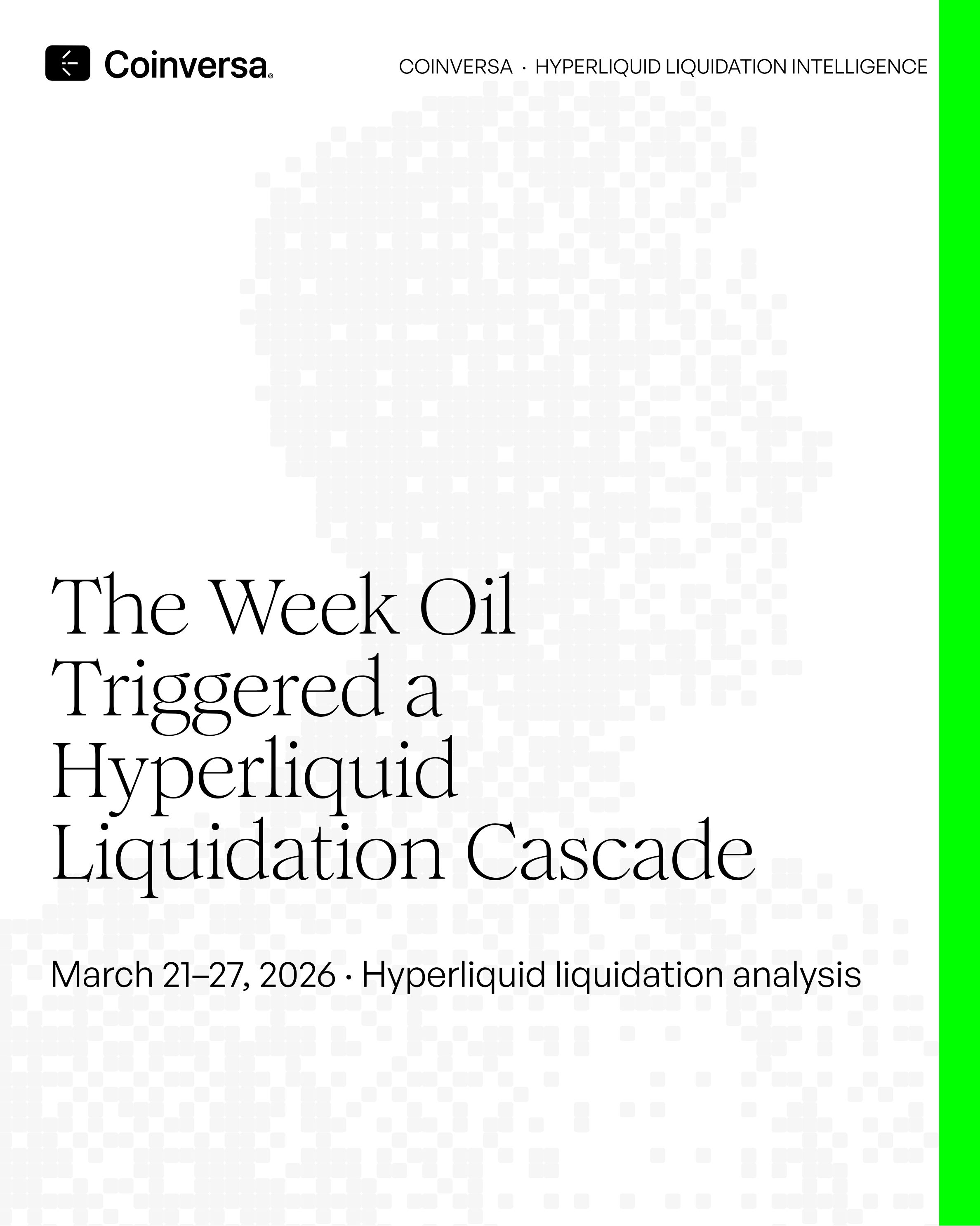 Coinversa March Liquidation Report cover