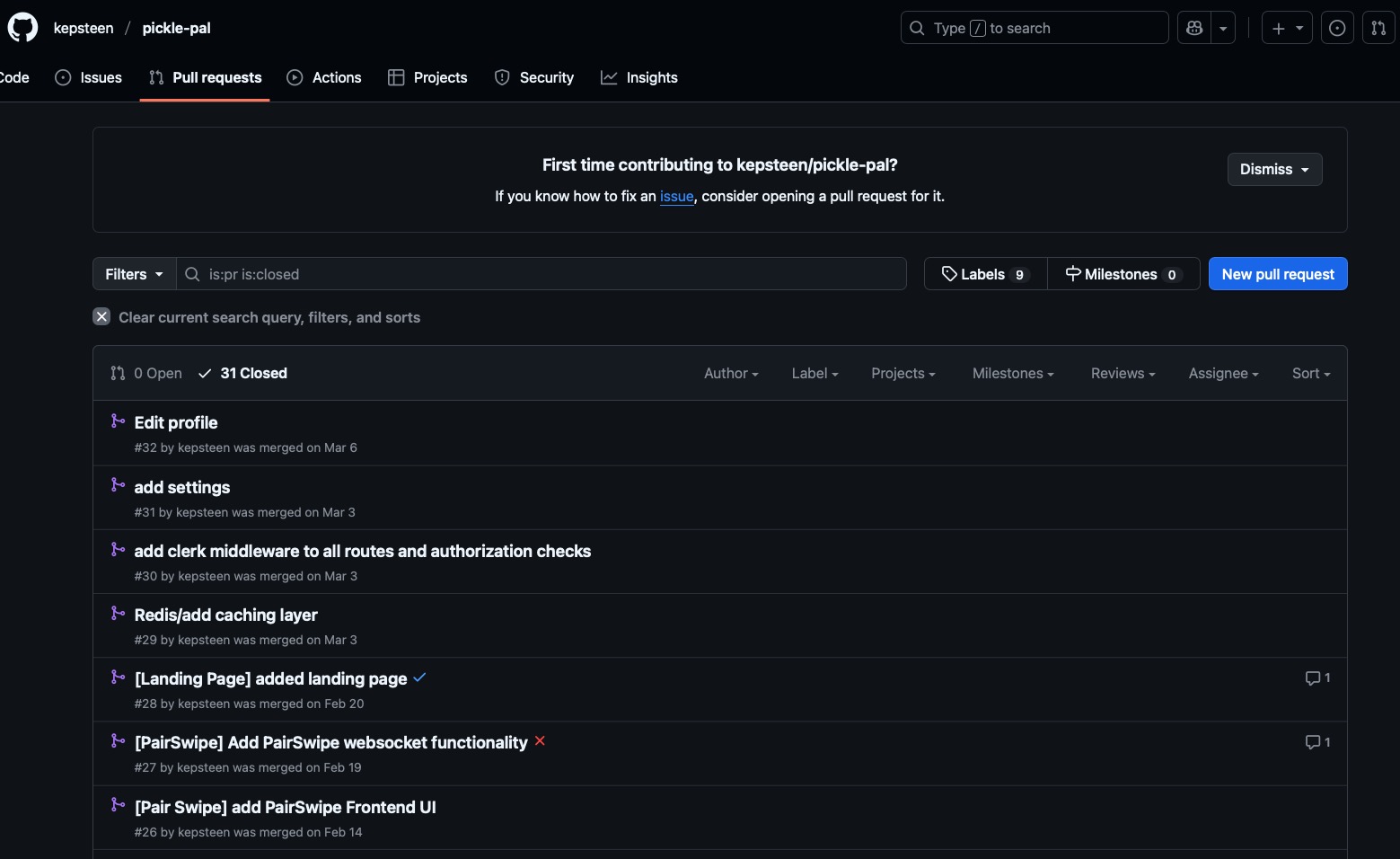 Code review screenshot