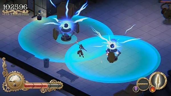 A company-supplied image showing a scene from the game Clockwork Sword.