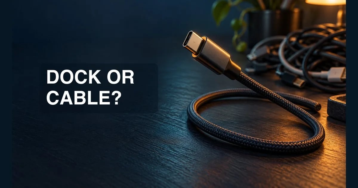 A five-minute worksheet for recording laptop, monitors, accessories, charging needs, and the smallest next test.