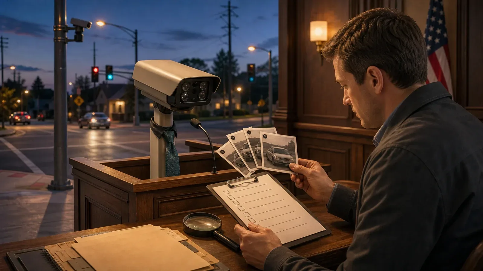 Overdramatic editorial metaphor showing one ordinary vehicle record inside a vault while too many hands, keys, and access cards reach toward it.