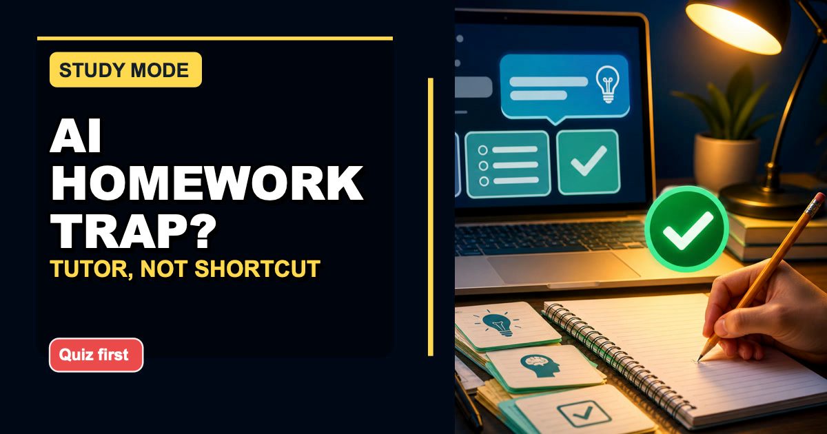 How to Use ChatGPT Study Mode Without Letting AI Do Your Homework preview image