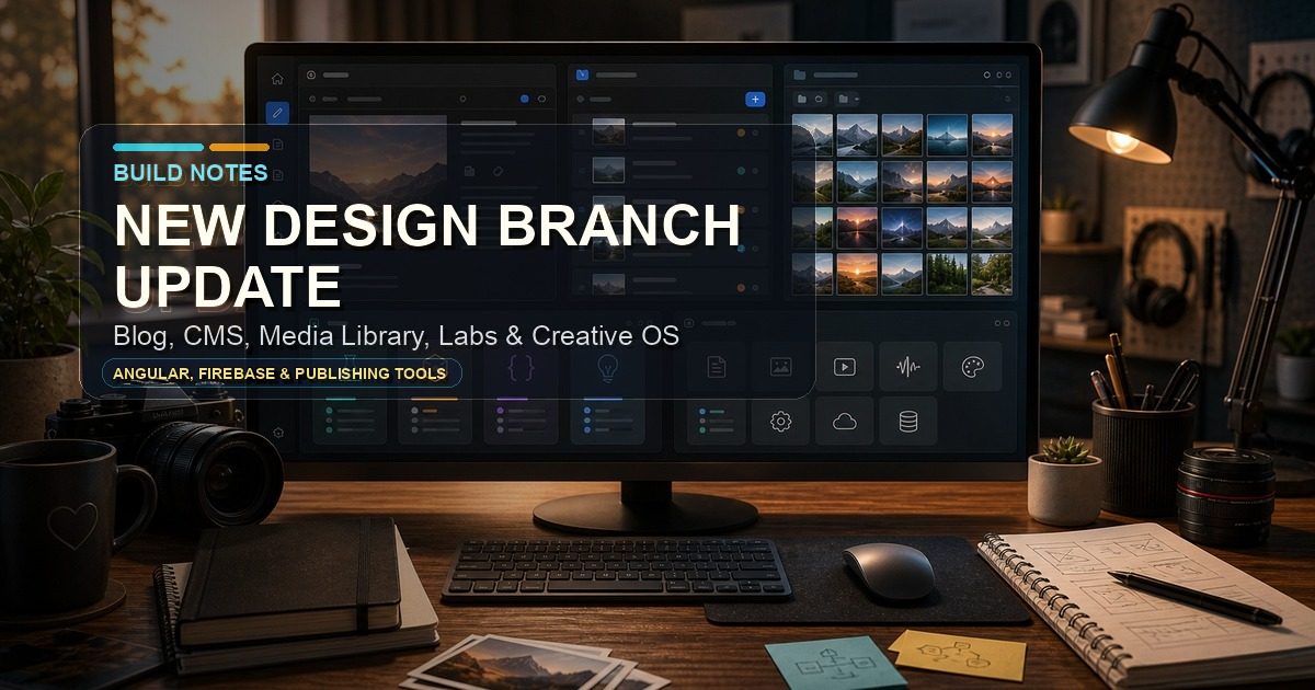 New Design Branch Update: Blog, CMS, Media Library, Labs, and Creative OS preview image