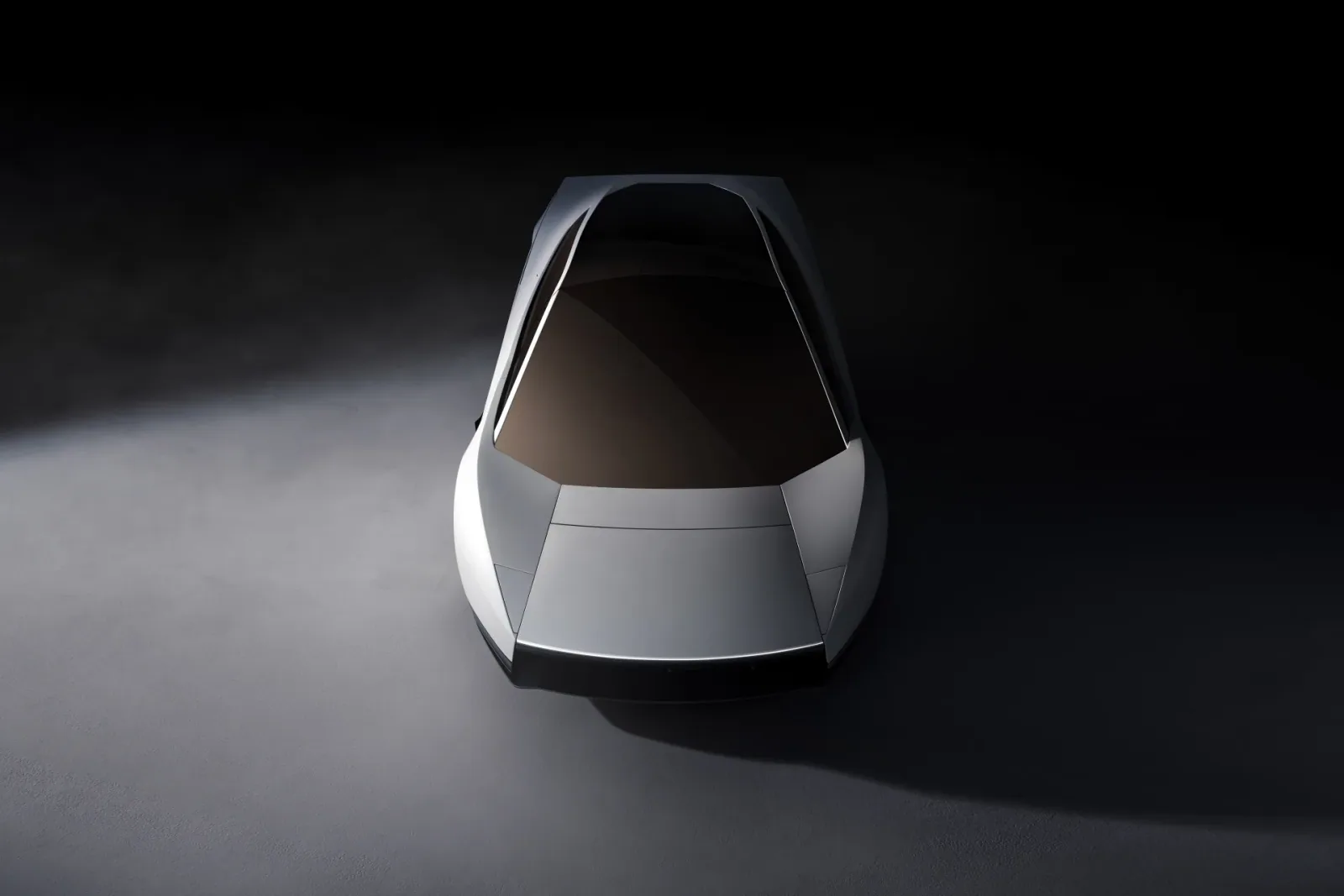 Elevated front view showing the roof glazing and body shape.
