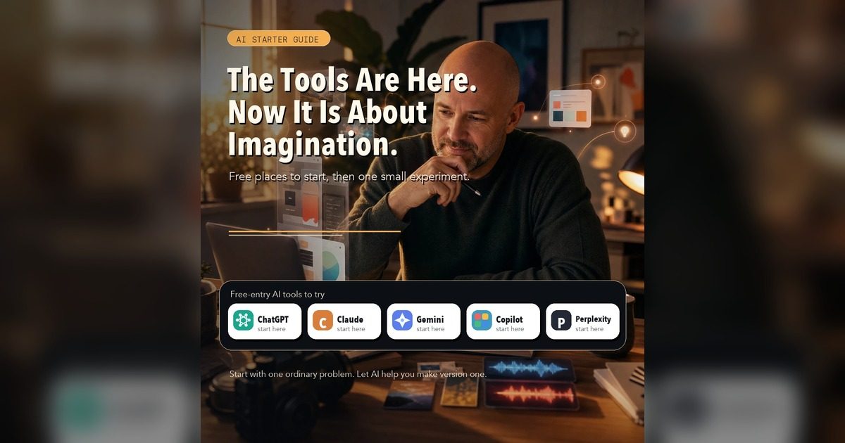 The Tools Are Here. Now It Is About Imagination. preview image