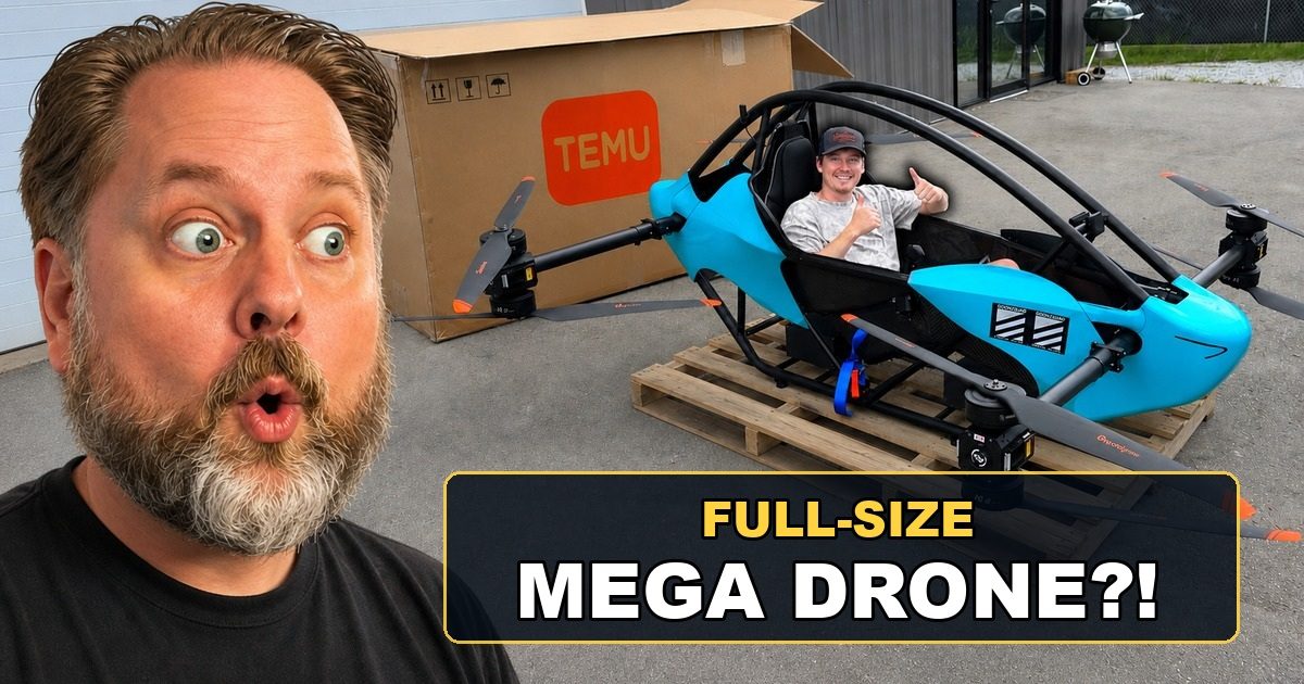 They Bought a Full-Size Temu Mega Drone—and Flew It preview image
