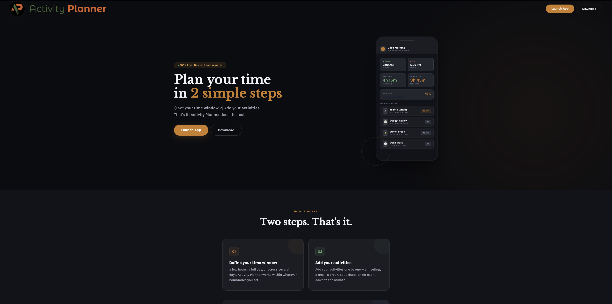 Activity Planer 2.0