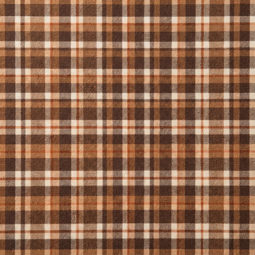Brown Rust Cream Tartan background preview