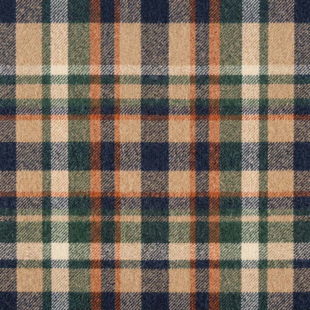 Forest Navy Tan Plaid background preview