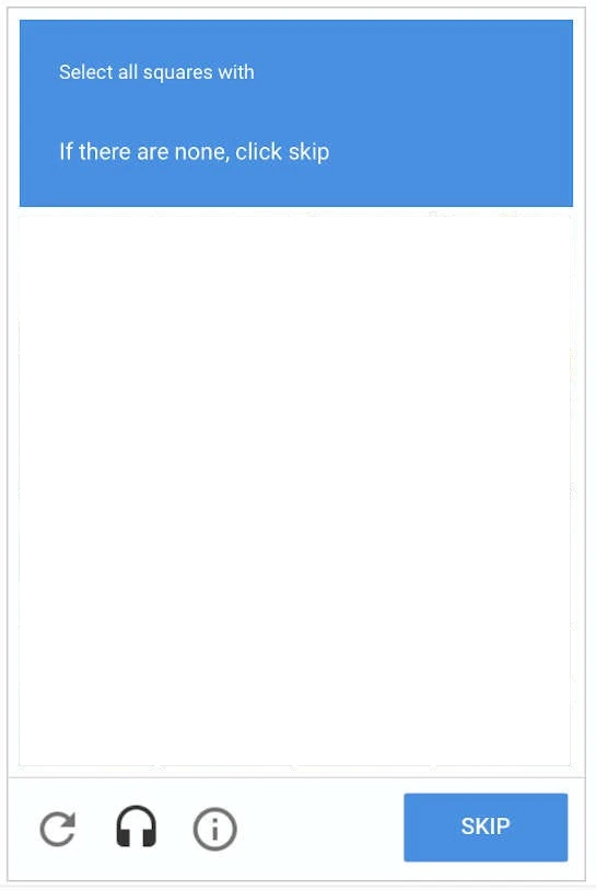 Captcha frame preview