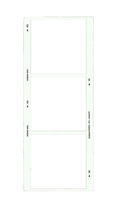 White film frame preview