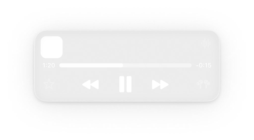 Music on Lock Screen frame preview