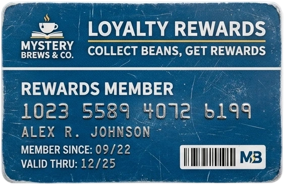 Loyalty card sticker preview
