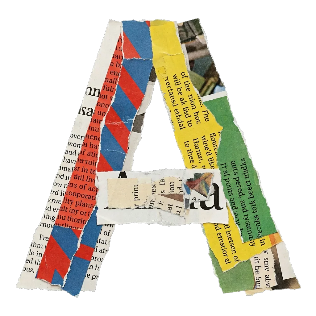 Magazine Letter A sticker preview