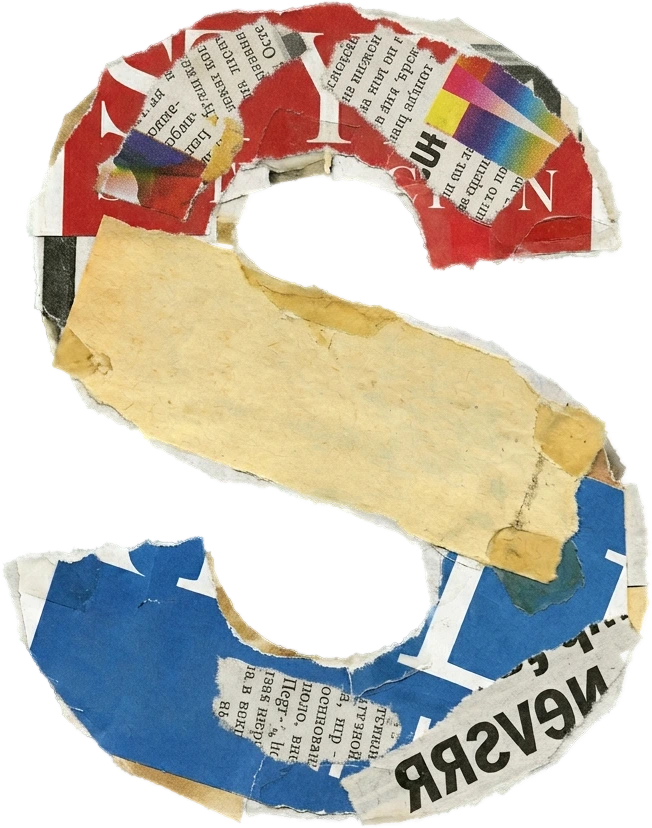 Magazine Letter S sticker preview