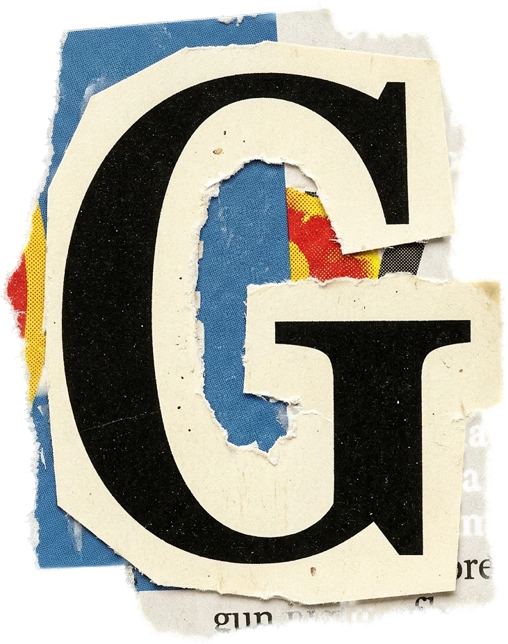 Magazine Letter G sticker preview