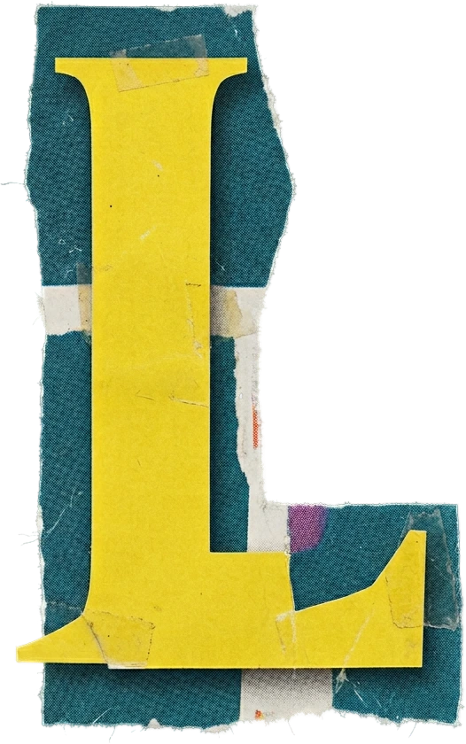 Magazine Letter L sticker preview