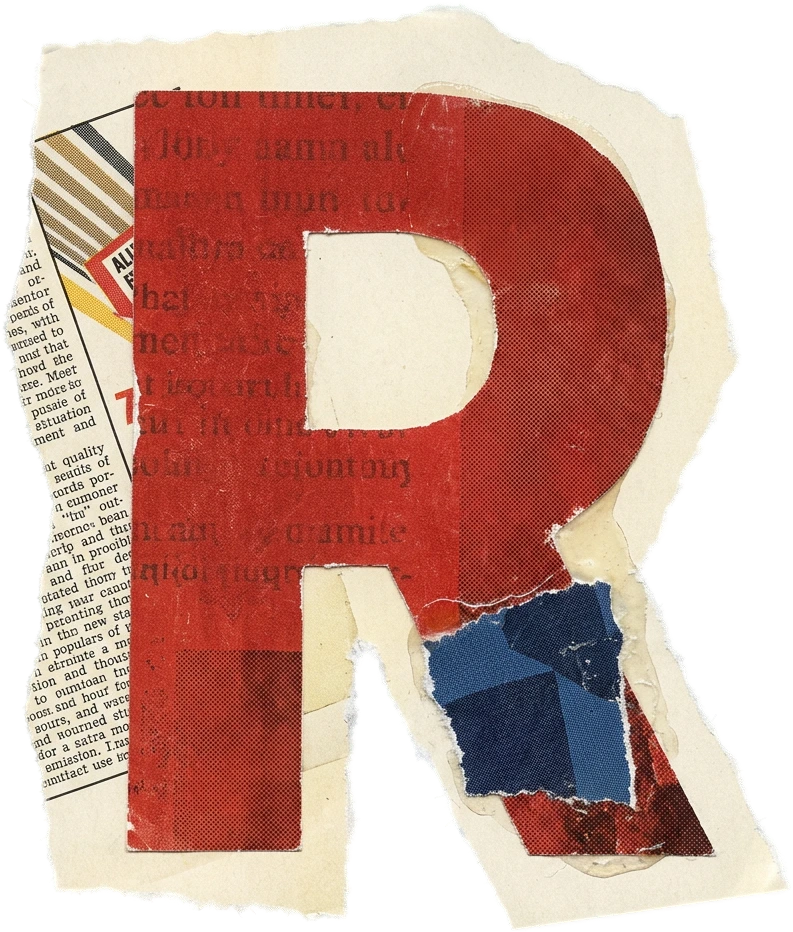 Magazine Letter R sticker preview