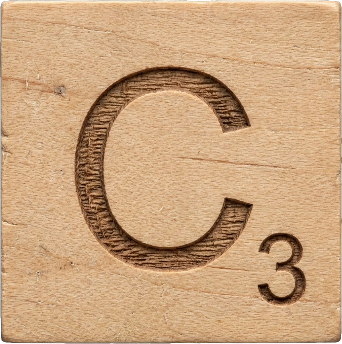 Wooden Tile C sticker preview