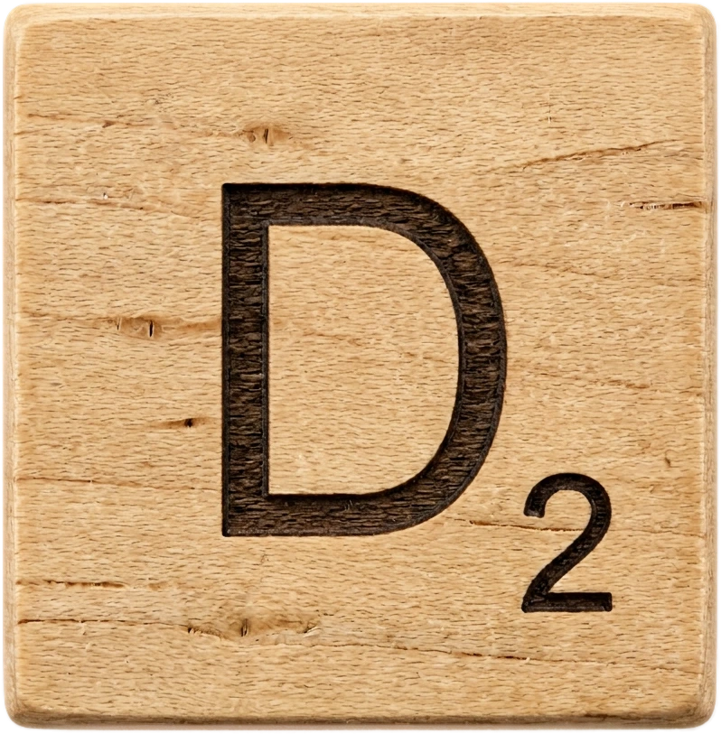 Wooden Tile D sticker preview