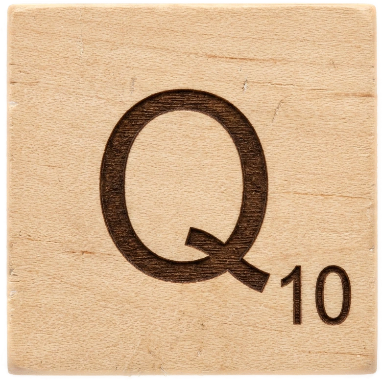 Wooden Tile Q sticker preview