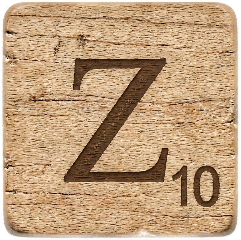 Wooden Tile Z sticker preview