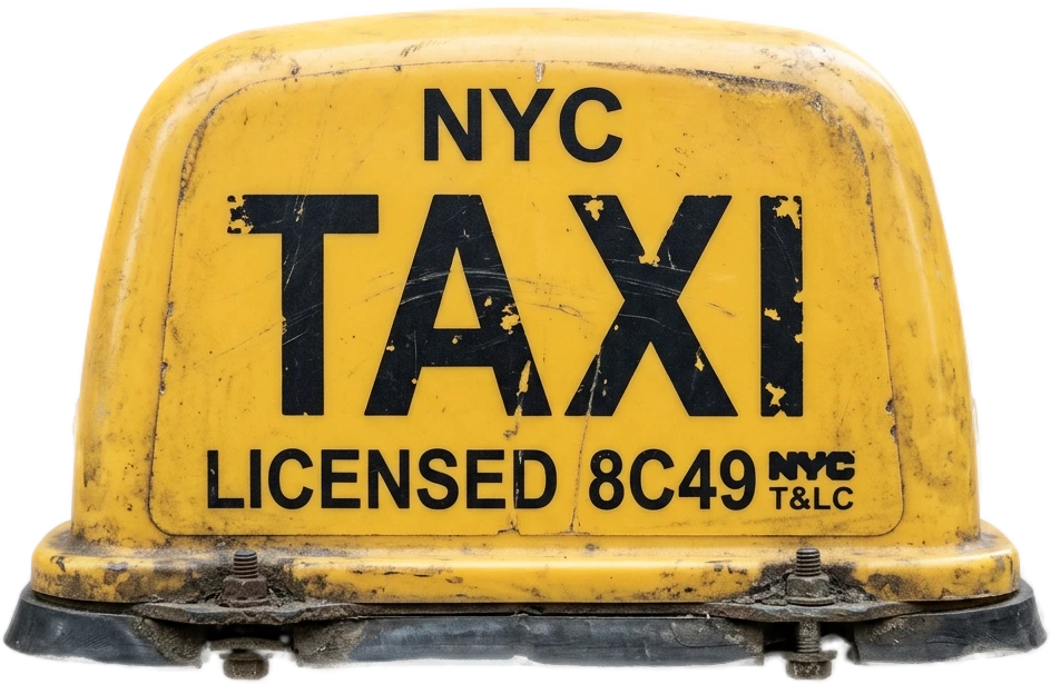 Taxi Sign Image object preview