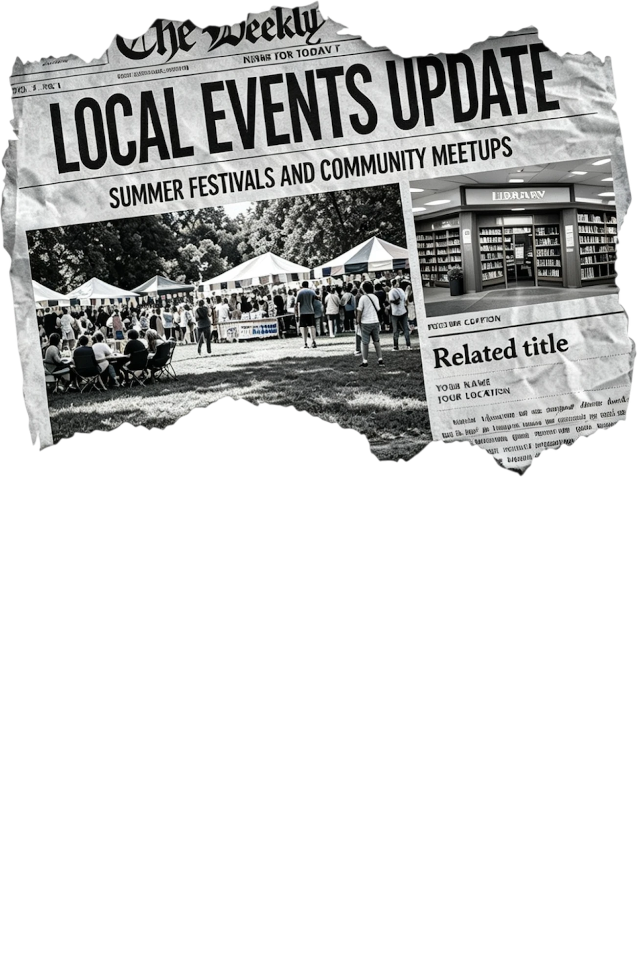 Newspaper sticker preview