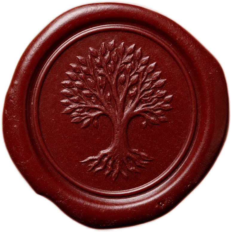Burgundy Tree Wax Seal object preview