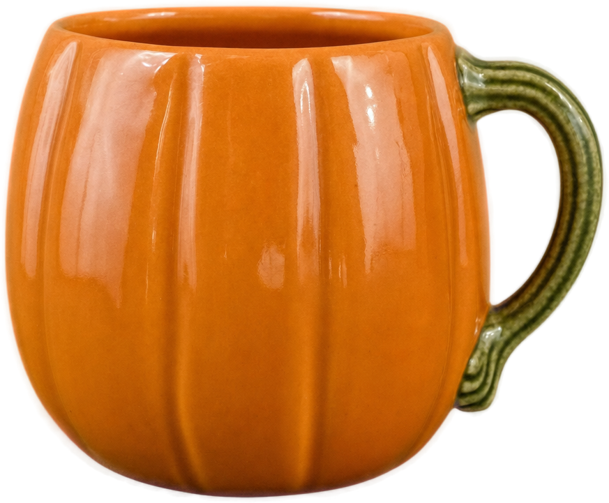 Orange Pumpkin Shaped Mug object preview