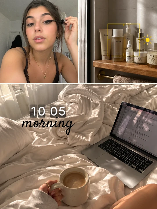 Morning collage template preview