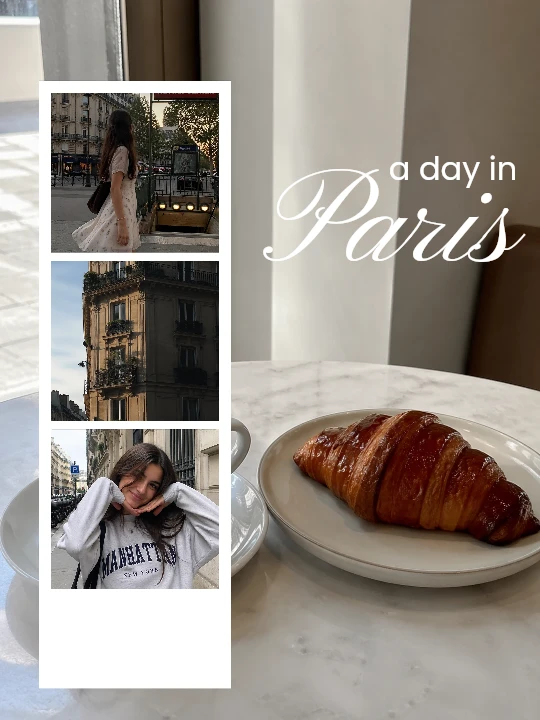 Paris collage template preview