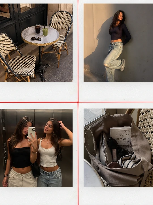 Style collage template preview