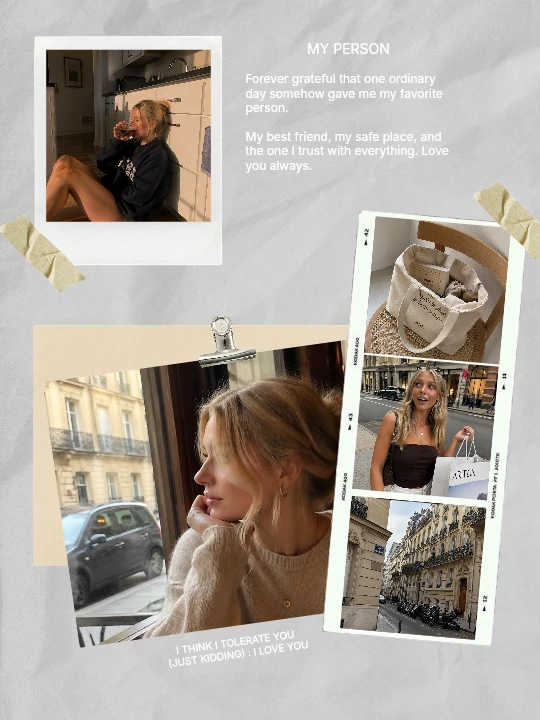 You made my day collage template preview