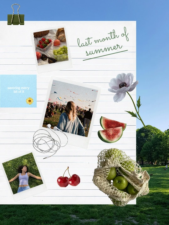 lastmonthSummer collage template preview
