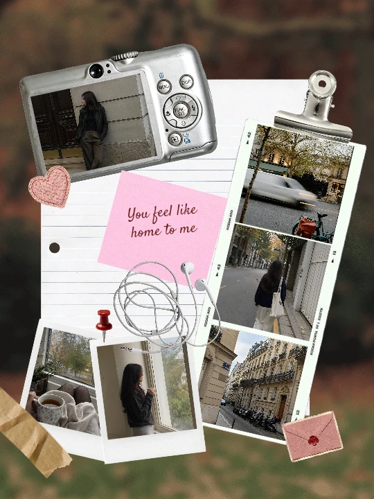 Love collage template preview