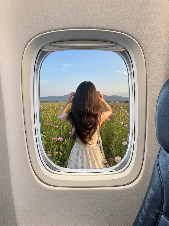 Plane collage template preview
