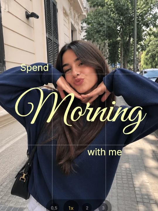 Spend morning collage template preview