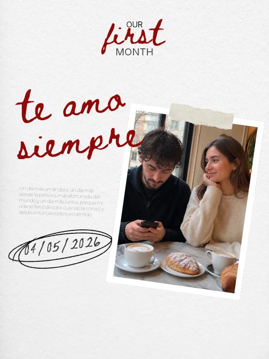 firstmonth collage template preview