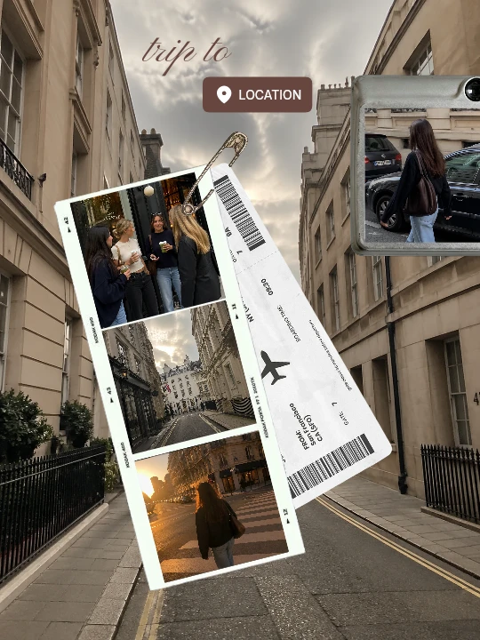 Trip to... collage template preview