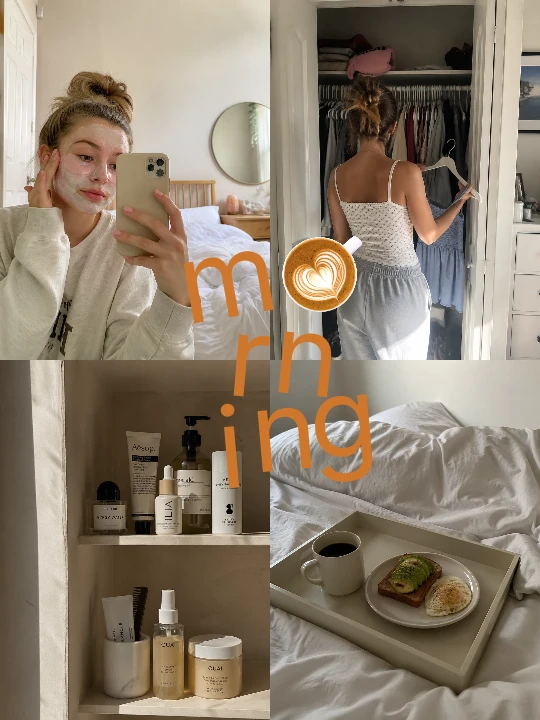 Morning! collage template preview